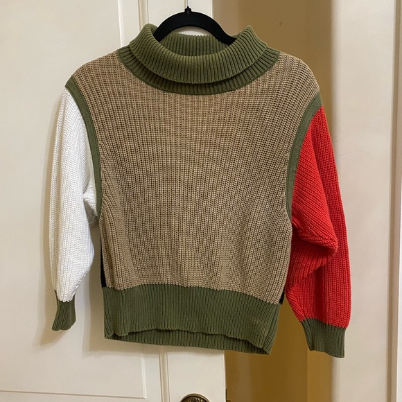 Anthropologie CALLAHAN Ruthie Colorblocked Turtleneck Sweater - Picture 4 of 6